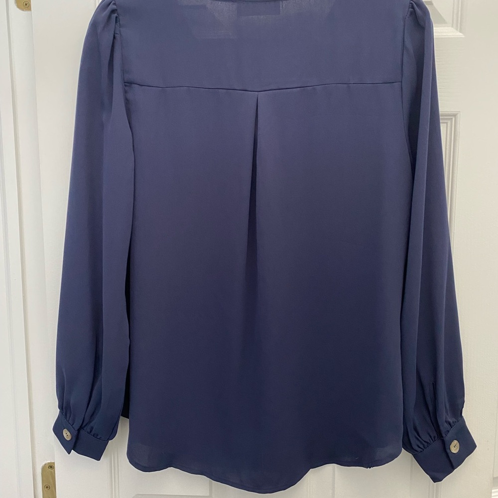 Women's Navy Blouse - Picture 2 of 4